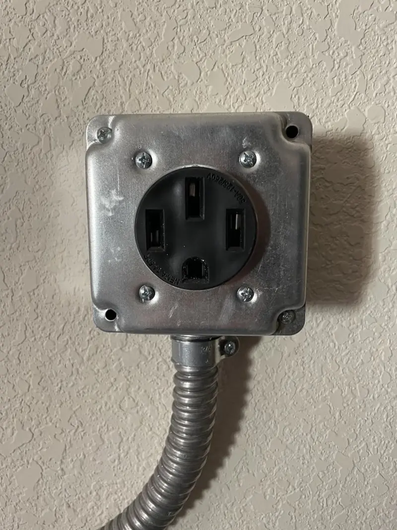 NEMA 14-50 outlet installed for Smart Home Electrical in Flatwoods